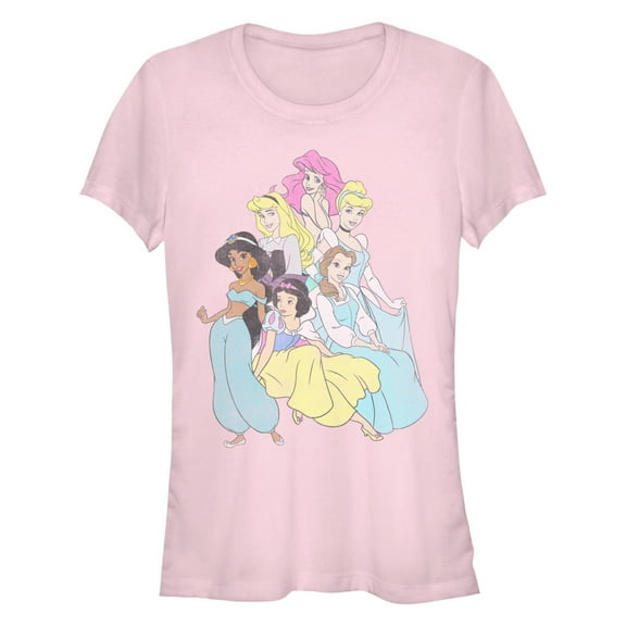 Junior's Disney Princess Group Shoot Graphic T-Shirt