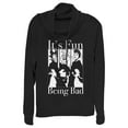 thumbnail image 1 of Junior's Disney Princesses Fun Being Bad Wicked Witches  Cowl Neck Sweatshirt Black Small, 1 of 3