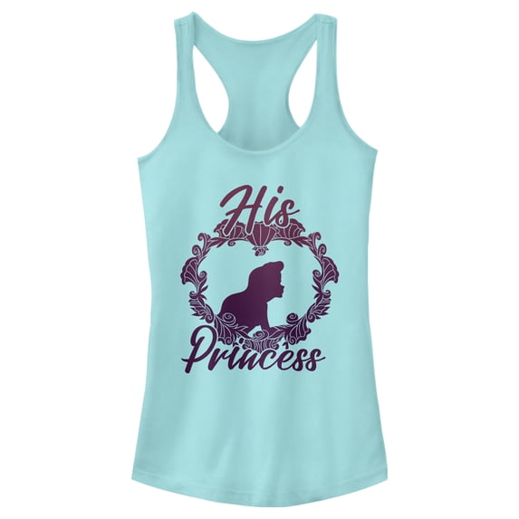 Junior's Disney The Little Mermaid Ariel His Princess Racerback Tank Top Cancun Medium