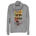 thumbnail image 1 of Junior's Doritos Logo Evolution  Cowl Neck Sweatshirt Gray Heather 4X Large, 1 of 4