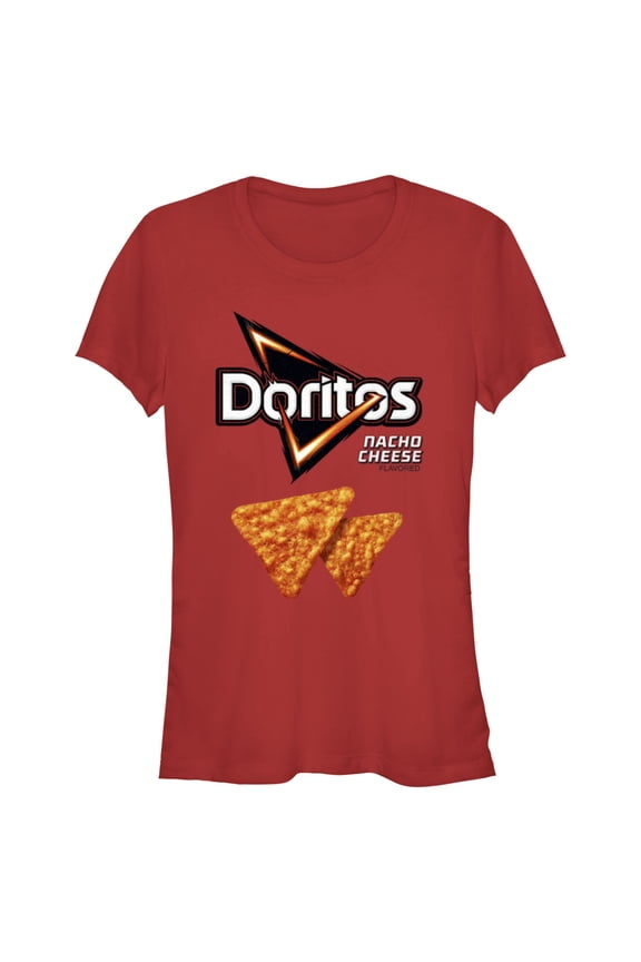 Junior's Doritos Nacho Cheese Logo  Graphic Tee Red Small
