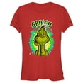 thumbnail image 1 of Junior's Dr. Seuss Airbrush Grinch  Graphic T-Shirt, 1 of 3