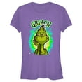 thumbnail image 1 of Junior's Dr. Seuss Airbrush Grinch  Graphic T-Shirt, 1 of 3