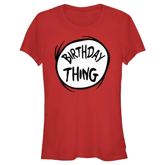 Junior's Dr. Seuss Birthday Thing  Graphic T-Shirt