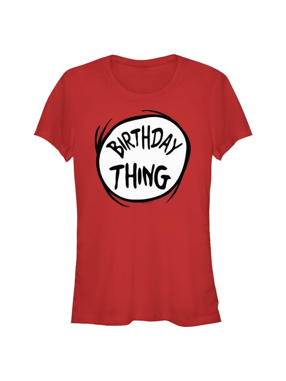 Junior's Dr. Seuss Birthday Thing Graphic T-Shirt