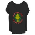 thumbnail image 1 of Junior's Dr. Seuss Christmas Grinch Is it too Late  Graphic T-Shirt, 1 of 4
