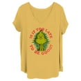 thumbnail image 1 of Junior's Dr. Seuss Christmas Grinch Is it too Late Graphic T-Shirt, 1 of 3