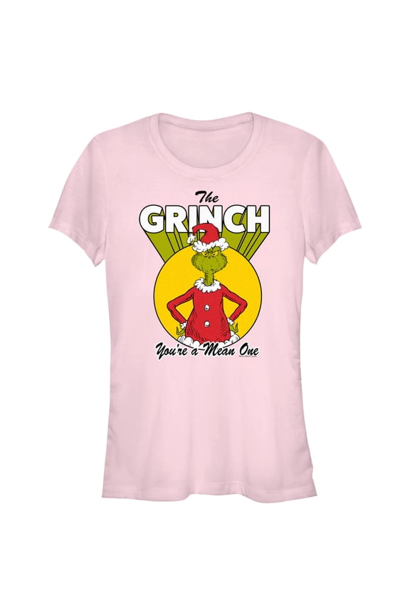 Junior's Dr. Seuss Christmas Grinch You're a Mean One Graphic T-Shirt