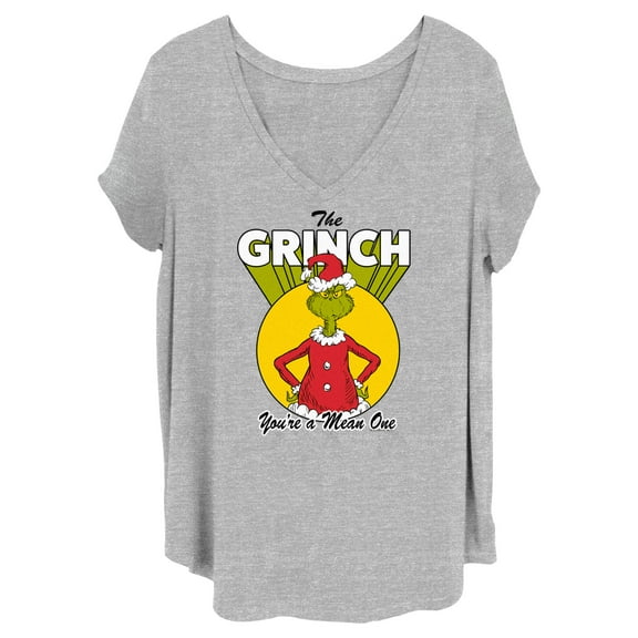 Junior's Dr. Seuss Christmas Grinch You're a Mean One  Graphic T-Shirt