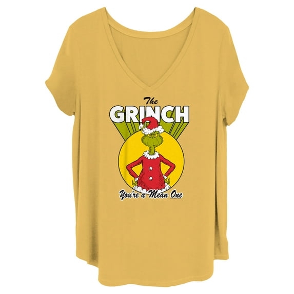 Junior's Dr. Seuss Christmas Grinch You're a Mean One Graphic T-Shirt