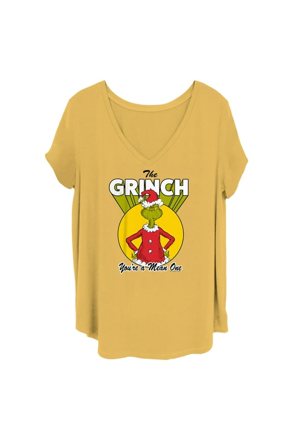 Junior's Dr. Seuss Christmas Grinch You're a Mean One Graphic T-Shirt