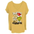 thumbnail image 1 of Junior's Dr. Seuss Christmas Grinch You're a Mean One Portrait Graphic T-Shirt, 1 of 3