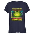 thumbnail image 1 of Junior's Dr. Seuss Distressed Never Not Grinchy  Graphic T-Shirt, 1 of 3