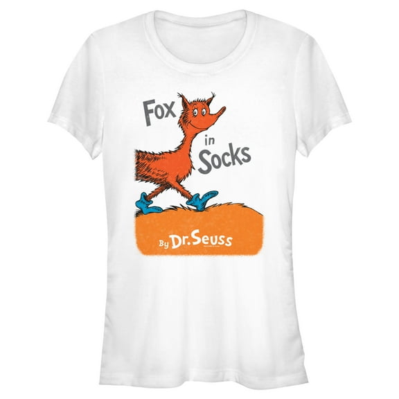 Junior's Dr. Seuss Fox in Socks Book Cover  Graphic T-Shirt