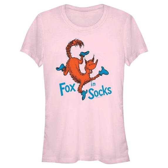 Junior's Dr. Seuss Fox in Socks Portrait Graphic T-Shirt