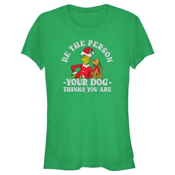 Junior's Dr. Seuss Grinch Christmas Be the Person Graphic T-Shirt