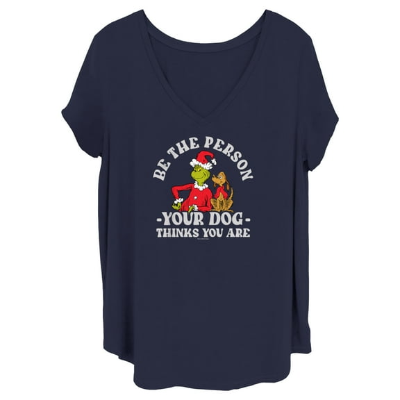 Junior's Dr. Seuss Grinch Christmas Be the Person  Graphic T-Shirt