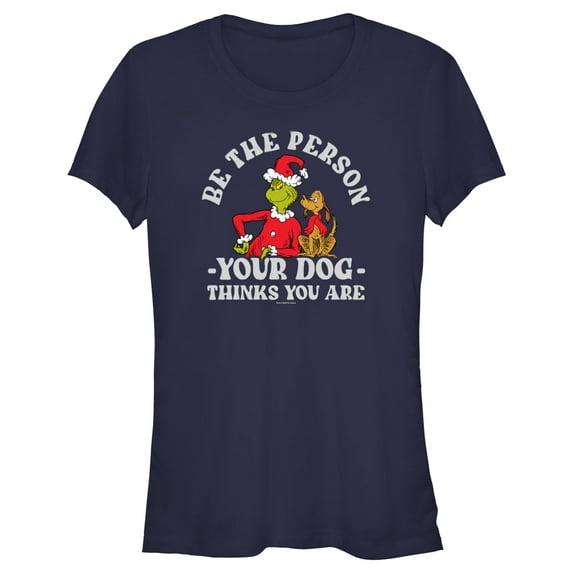 Junior's Dr. Seuss Grinch Christmas Be the Person Graphic T-Shirt