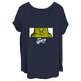 thumbnail image 1 of Junior's Dr. Seuss Grinch Eyes Graphic Crop T-Shirt, 1 of 3