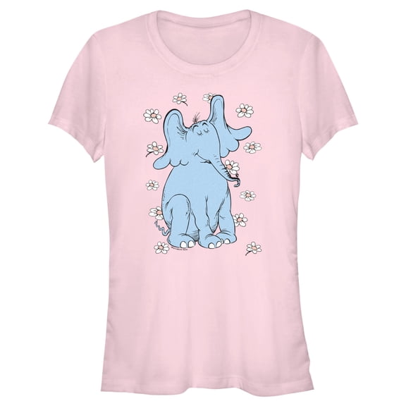 Junior's Dr. Seuss Horton Daisies Portrait  Graphic T-Shirt