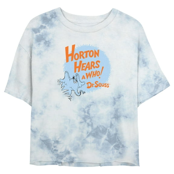 Junior's Dr. Seuss Horton Hears a Who Portrait Graphic Crop T-Shirt