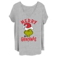 thumbnail image 1 of Junior's Dr. Seuss Merry Grinchmas  Graphic T-Shirt, 1 of 4