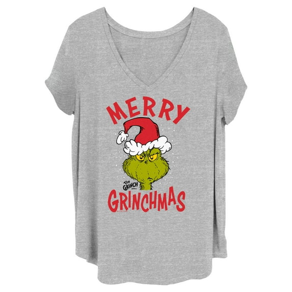 Junior's Dr. Seuss Merry Grinchmas Graphic T-Shirt