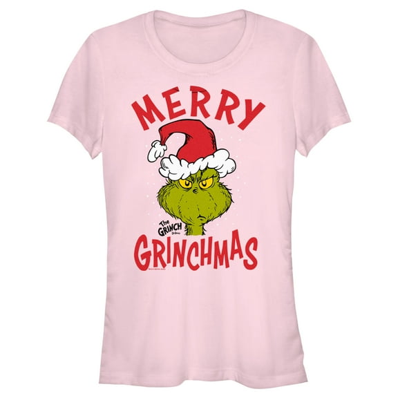 Junior's Dr. Seuss Merry Grinchmas Graphic T-Shirt