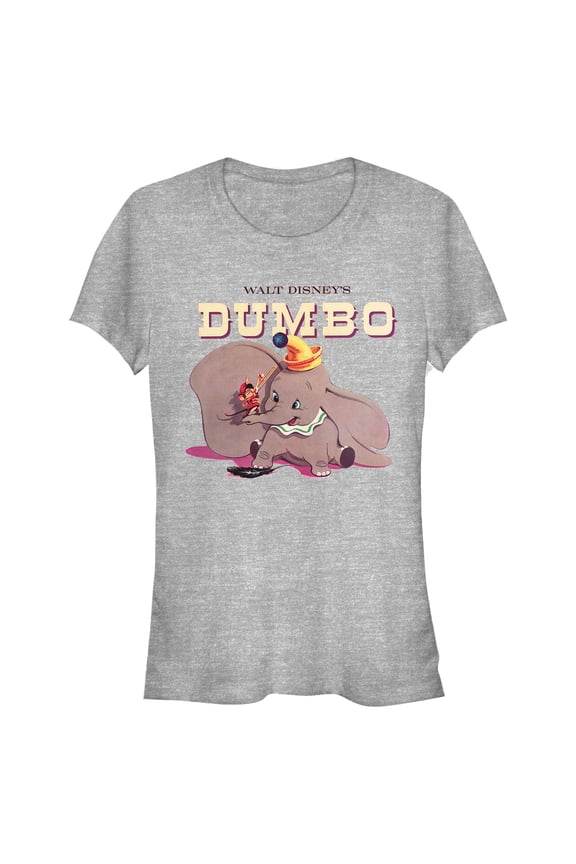 Junior's Dumbo Circus Act Graphic Tee Athletic Heather Medium