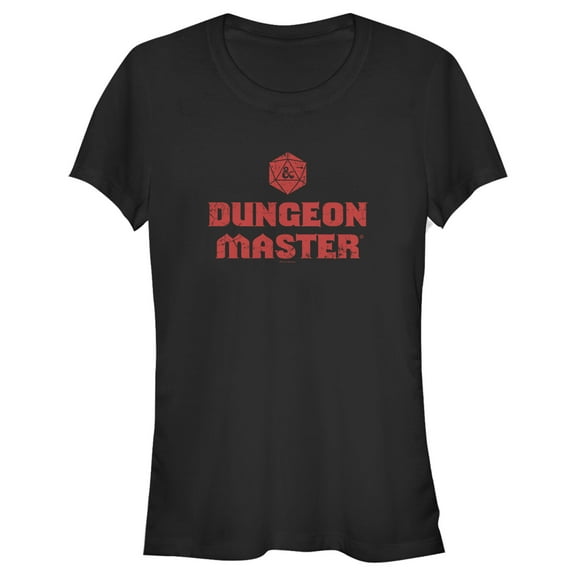Junior's Dungeons & Dragons Dungeon Master Title  Graphic Tee Black Small