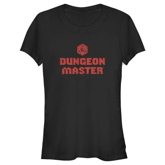 Junior's Dungeons & Dragons Dungeon Master Title Graphic Tee Black X Large