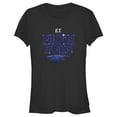 thumbnail image 1 of Junior's E.T. the Extra-Terrestrial Earth Phone Home  Graphic Tee Black Medium, 1 of 3