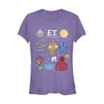 thumbnail image 1 of Junior's E.T. the Extra-Terrestrial Favorite Movie Props  Graphic Tee Purple 2X Large, 1 of 2