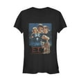 thumbnail image 1 of Junior's E.T. the Extra-Terrestrial Retro Movie Poster  Graphic Tee Black Small, 1 of 2