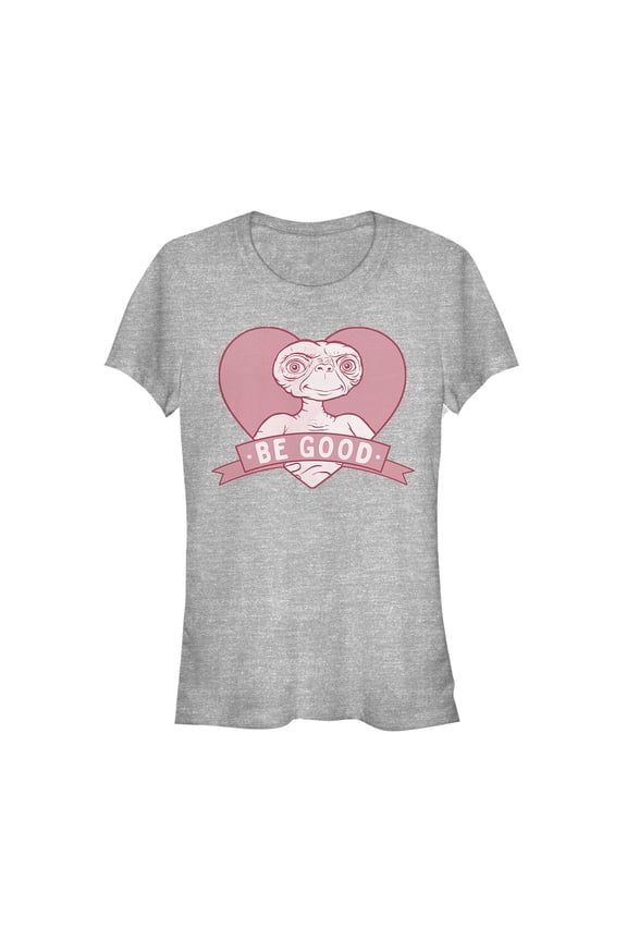 Junior's E.T. the Extra-Terrestrial Valentine Alien Be Good Profile  Graphic Tee Athletic Heather X Large