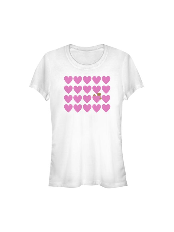 Junior's E.T. the Extra-Terrestrial Valentine Hidden Alien Heart Graphic Tee White Large