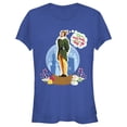 thumbnail image 1 of Junior's Elf Buddy Hug Snow Globe  Graphic Tee Royal Blue Medium, 1 of 2