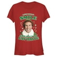 thumbnail image 1 of Junior's Elf Buddy I Like to Smile  Graphic Tee Red Medium, 1 of 3