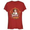 thumbnail image 1 of Junior's Elf Buddy Smiling is My Favorite  Graphic Tee Red Medium, 1 of 2