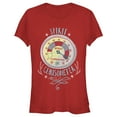 thumbnail image 1 of Junior's Elf Christmas Spirit Clausometer  Graphic Tee Red Medium, 1 of 2