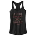 thumbnail image 1 of Junior's Emily in Paris A Little Bonjour Goes a Long Way  Racerback Tank Top Black / 2 Small, 1 of 5