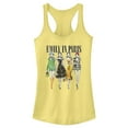 thumbnail image 1 of Junior's Emily in Paris Fashion Sketches  Racerback Tank Top Banana X Large, 1 of 4