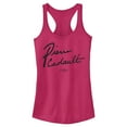 thumbnail image 1 of Junior's Emily in Paris Pierre Cadault  Racerback Tank Top Dark Pink X Small, 1 of 4