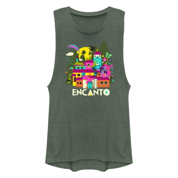 Junior's Encanto Casa Magic Festival Muscle Graphic T-Shirt