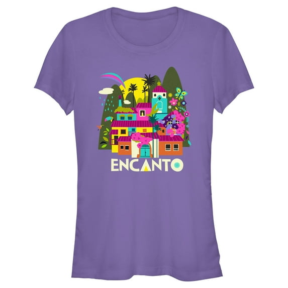Junior's Encanto Casa Where the Magic Begins Graphic Tee Purple X Large