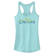 Juniors Encanto Colorful Logo Racerback Tank Top Cancun 2X Large