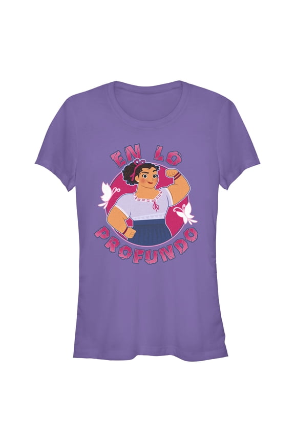 Junior's Encanto Luisa En Lo Profundo Strong Graphic Tee Purple X Large