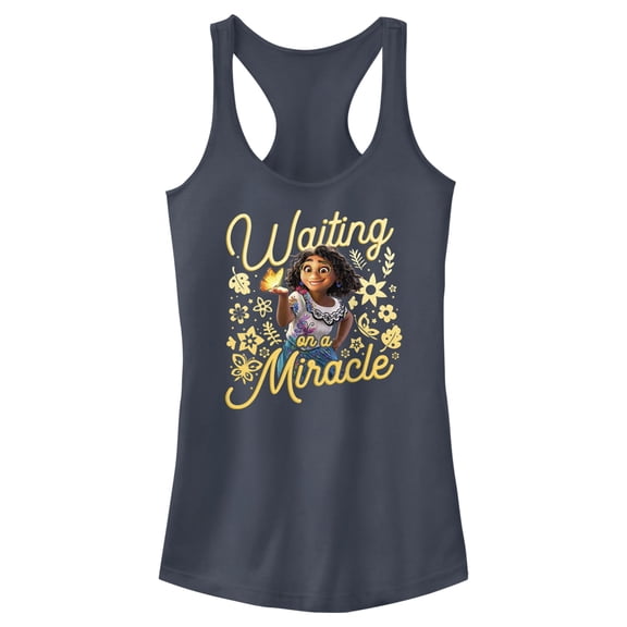 Junior's Encanto Mirabel Waiting on a Miracle Racerback Tank Top Indigo 2X Large
