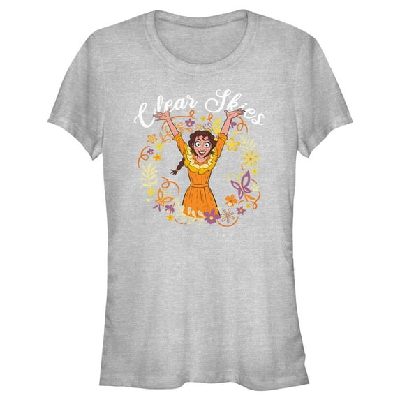 Junior's Encanto Pepa Clear Skies Graphic Tee Athletic Heather X Large