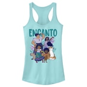 Juniors Encanto The Family With Magical Gifts Racerback Tank Top Cancun Medium